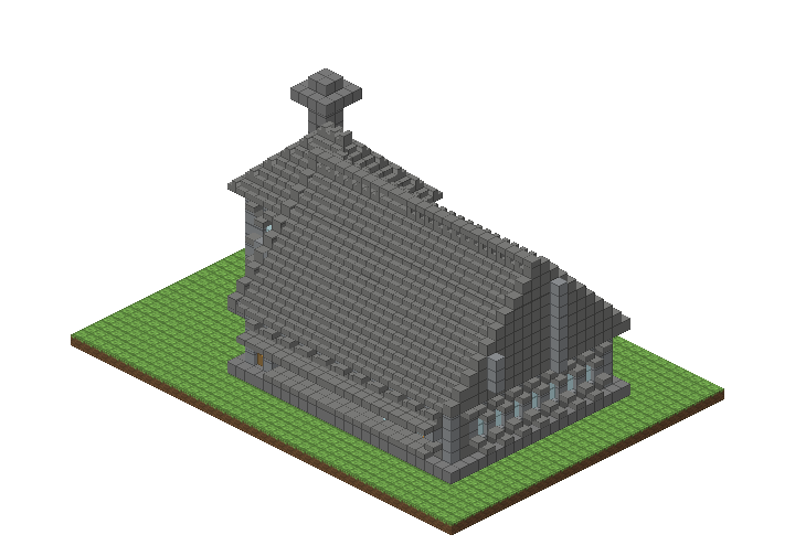 Blacksmith rendered as a model
