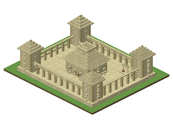 Covered Bazaar rendered as a model